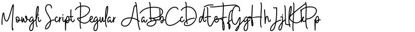 Mowgli Script Regular font