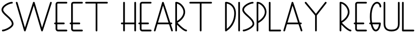 Sweet Heart Display Regular font