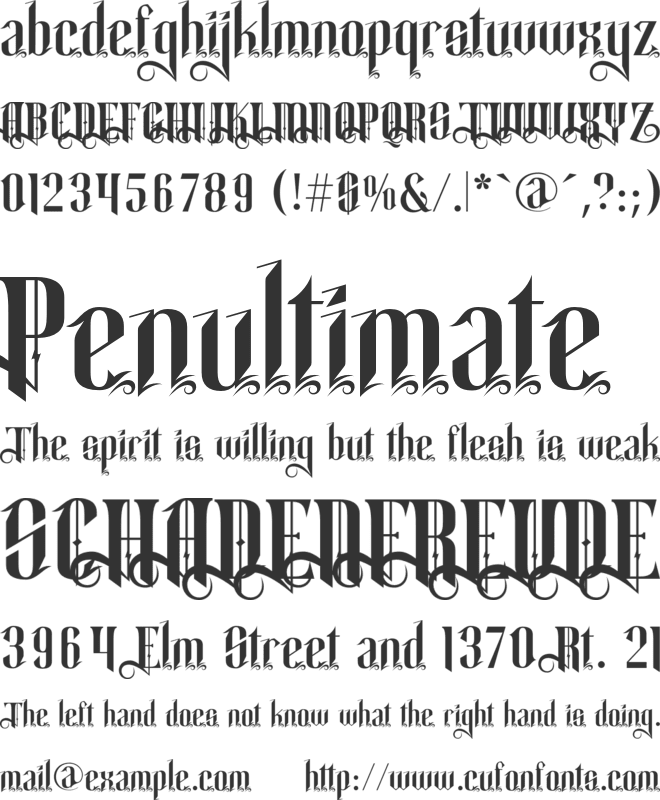 Tanjiro font preview