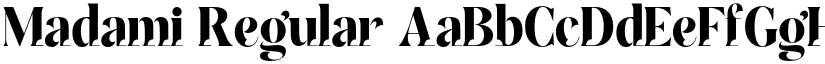 Madami Regular font