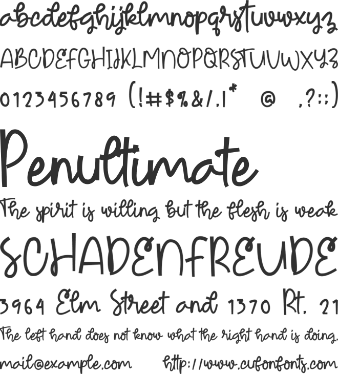 Worst Laziest font preview