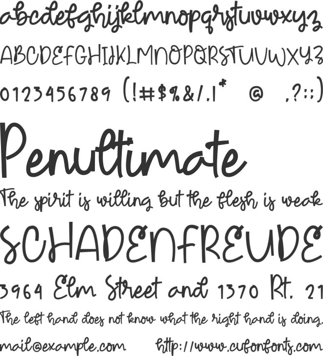 Worst Laziest font preview