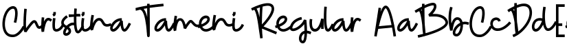 Christina Tameni Regular font