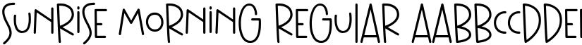 Sunrise Morning font download