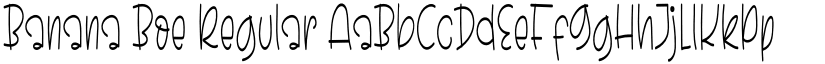 Banana Boe font download