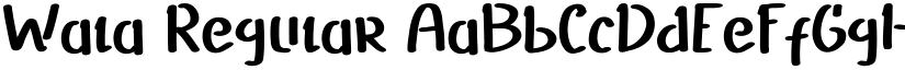 Wala Regular font