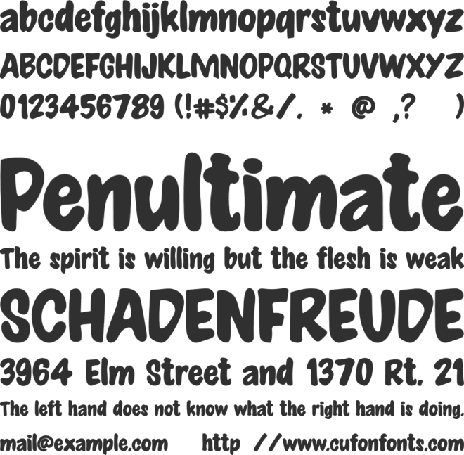 Balinesia font preview