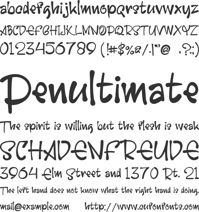 Banjarbaru City Int font preview