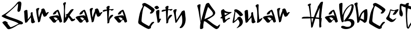 Surakarta City Regular font