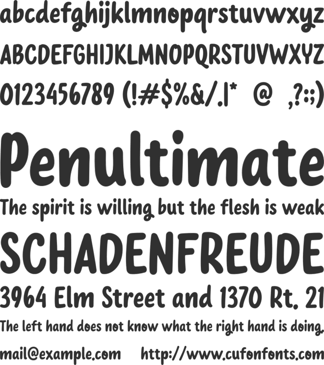 Bayola font preview
