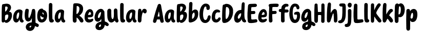 Bayola Regular font