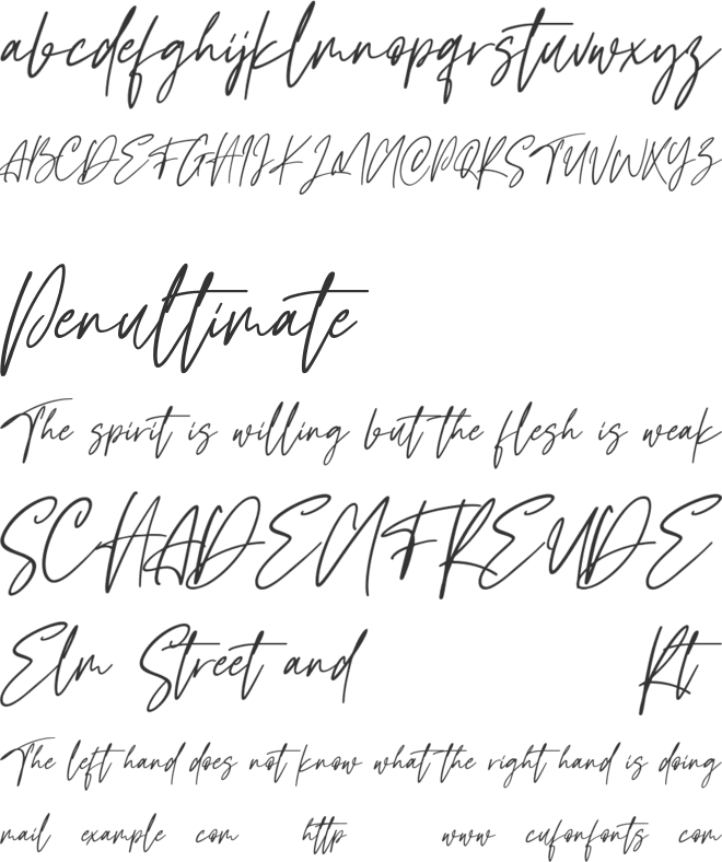 Mylestock Free font preview