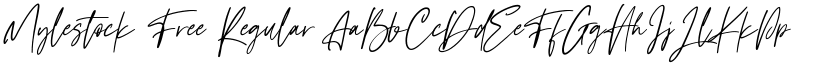 Mylestock Free Regular font
