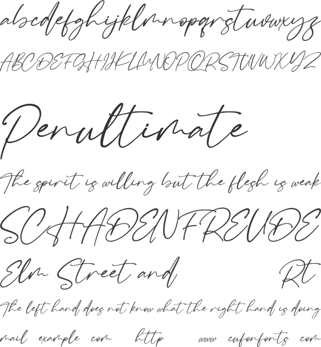 Raliscka Free font preview