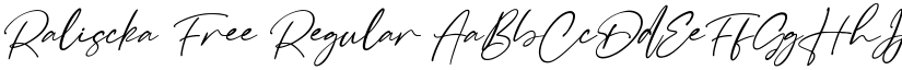 Raliscka Free Regular font