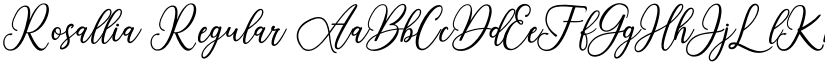 Rosallia Regular font