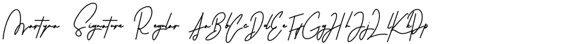 Martyna Signature Regular font