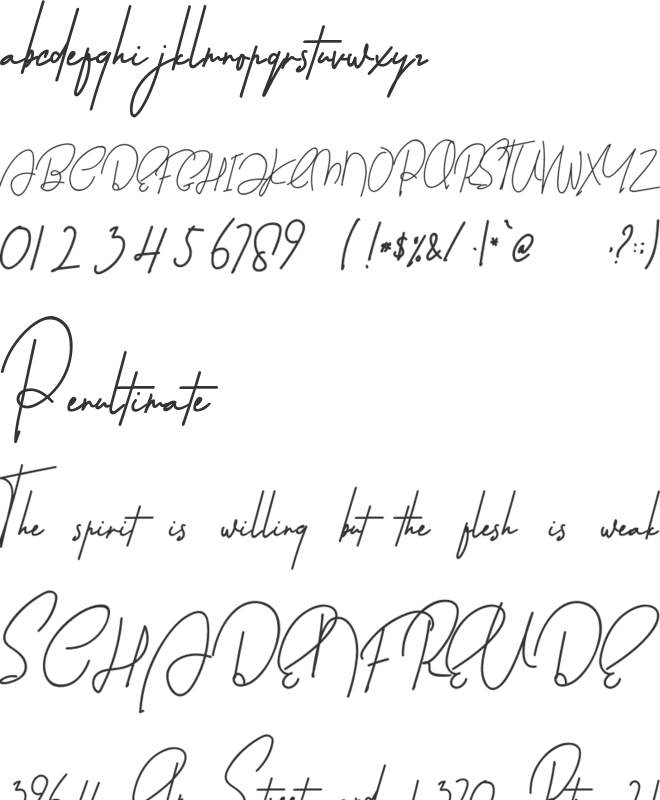 YoungMaster font preview