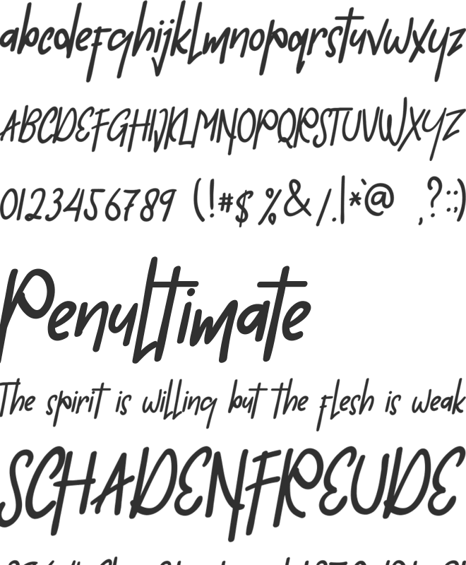 Against History font preview