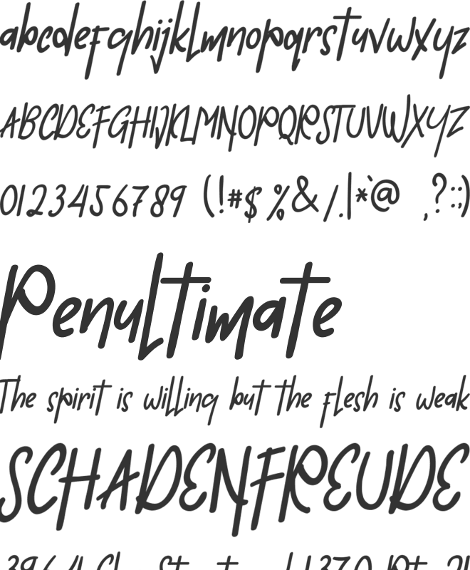 Against History font preview