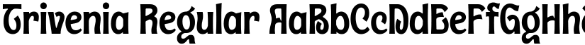 Trivenia Regular font