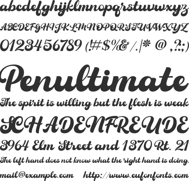 Charles Bright font preview