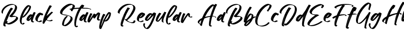 Black Stamp Regular font