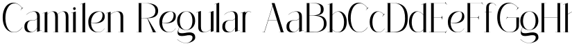 Camilen Regular font