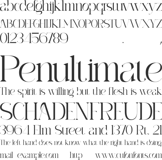 Archare font preview