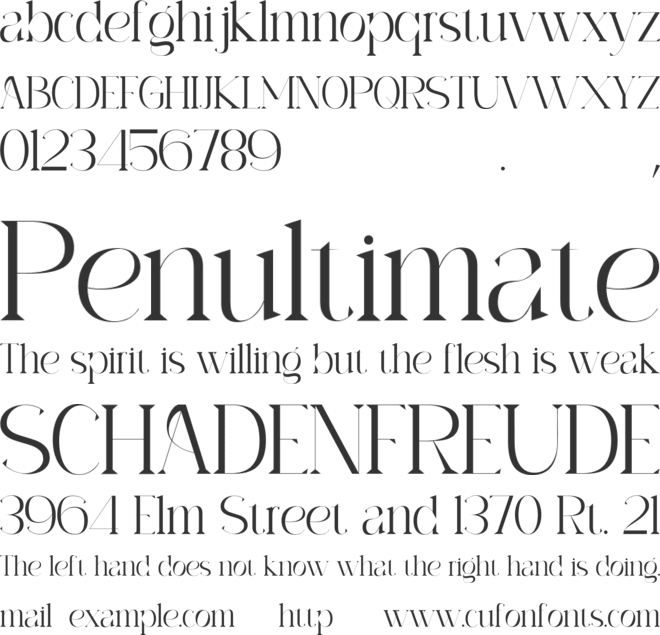 Archare font preview