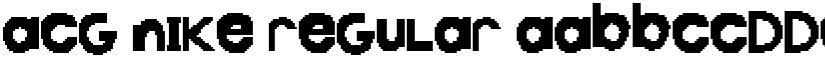 ACG Nike Regular font