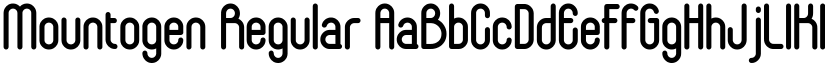 Mountogen Regular font