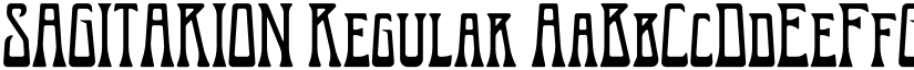 SAGITARION Regular font