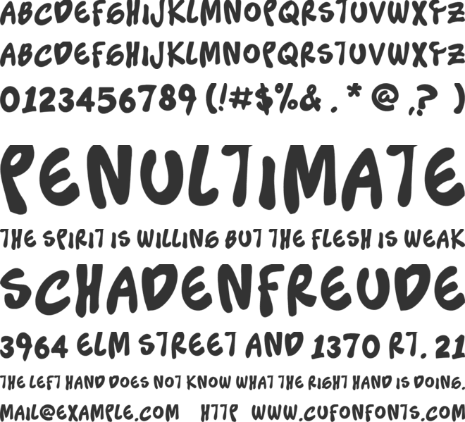 BLACK HAWK font preview