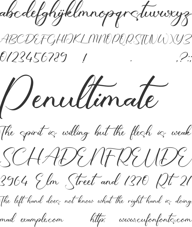 Deirdre font preview