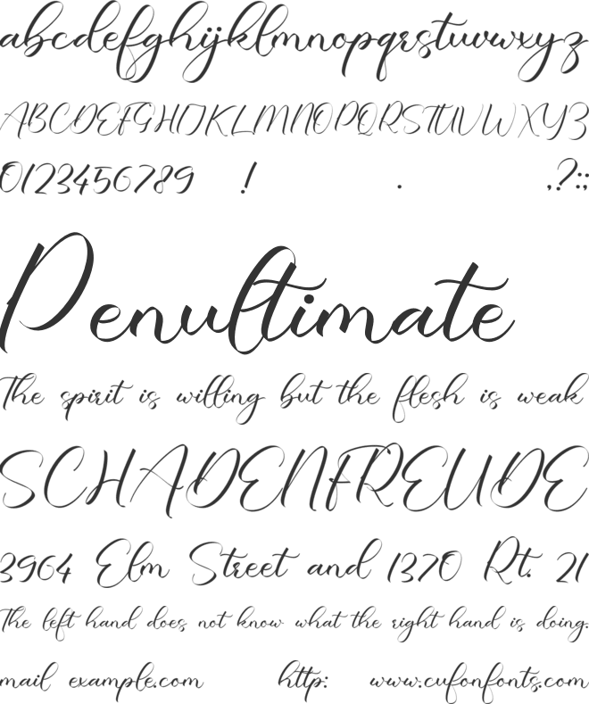 Karlone font preview