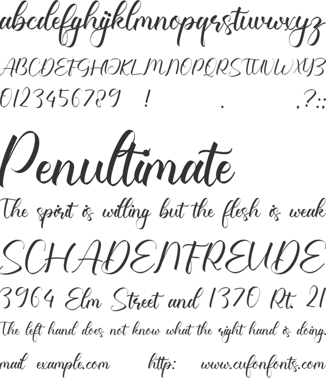 Arnandes font preview