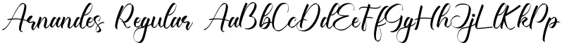 Arnandes Regular font