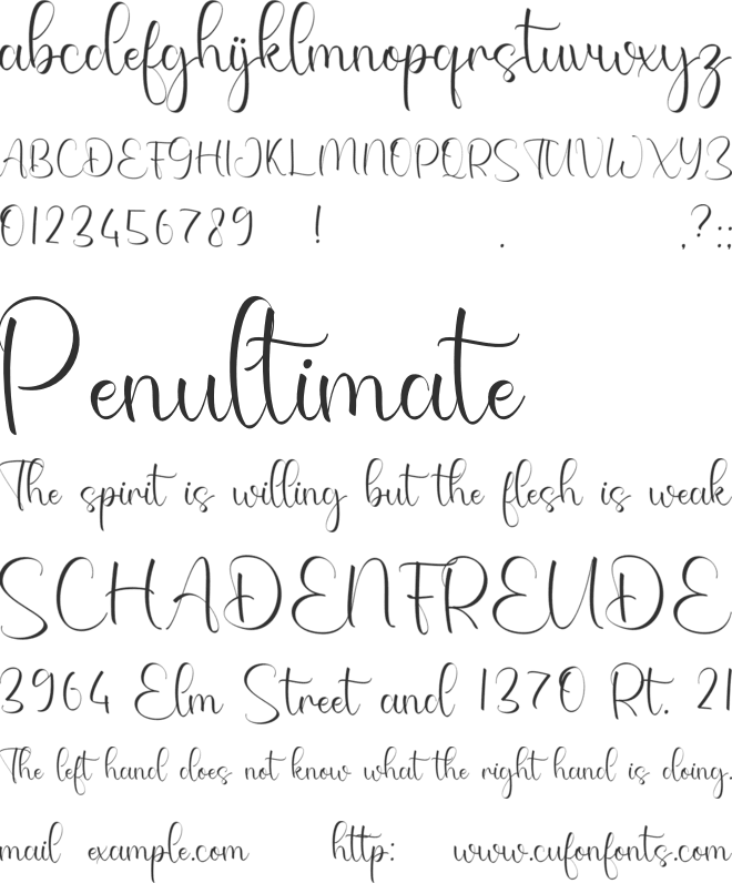 Rossalind font preview