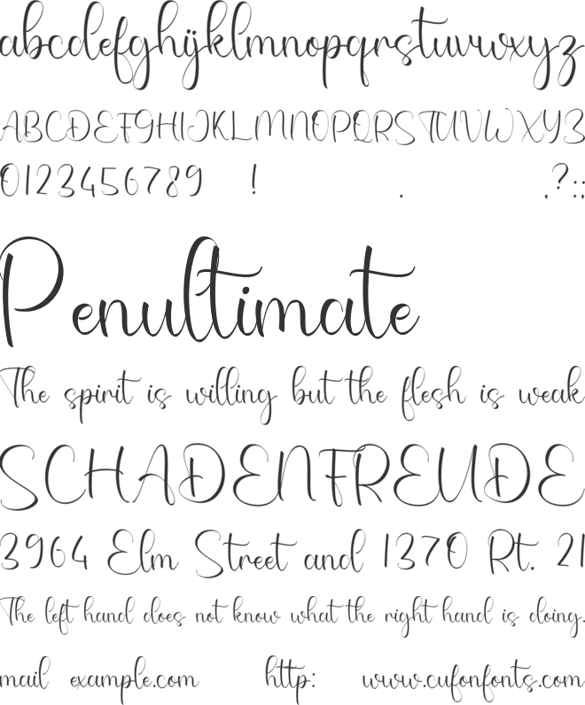 Rossalind font preview