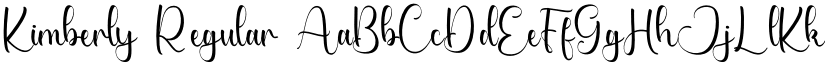 Kimberly Regular font