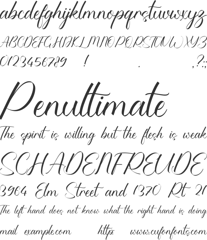 Elisabite font preview