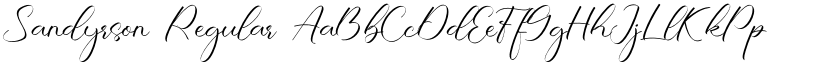 Sandyrson Regular font