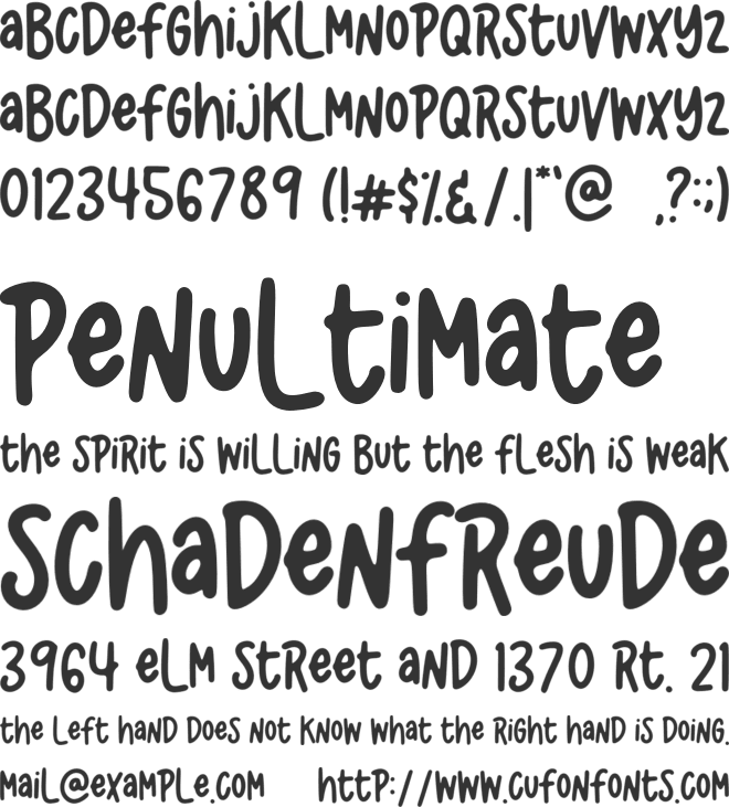 California Vibes font preview