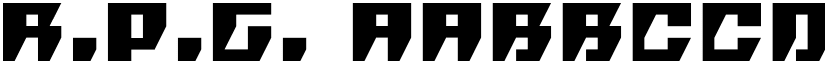 R.P.G. font