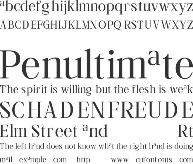 Beliber font preview