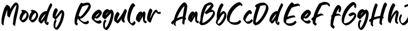 Moody Regular font
