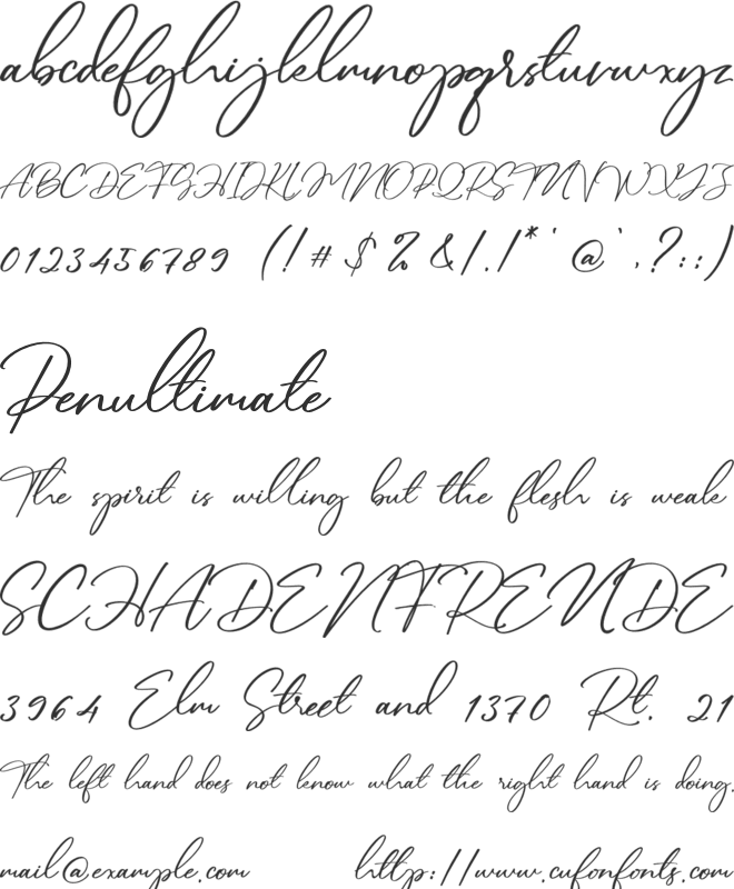 Brittany Aubrey font preview