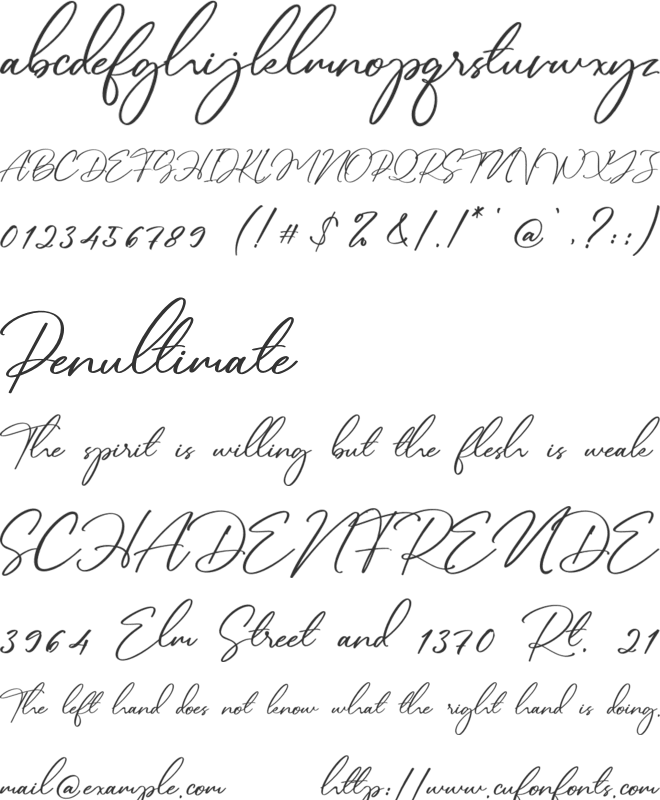 Brittany Aubrey font preview