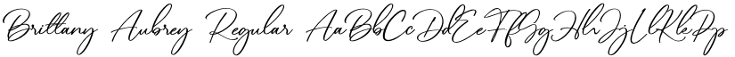 Brittany Aubrey Regular font